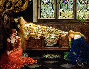 John Maler Collier The sleeping beauty oil painting artist